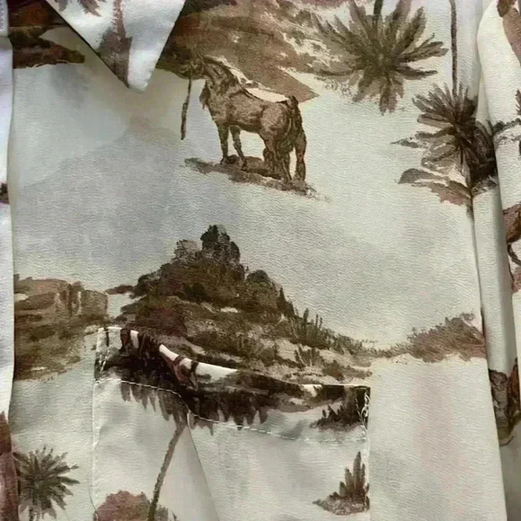 Alkemy Top button down hi lo - Picture 5 of 8